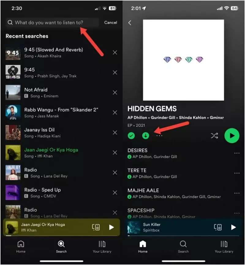 Spotify オフライン モバイルをダウンロード