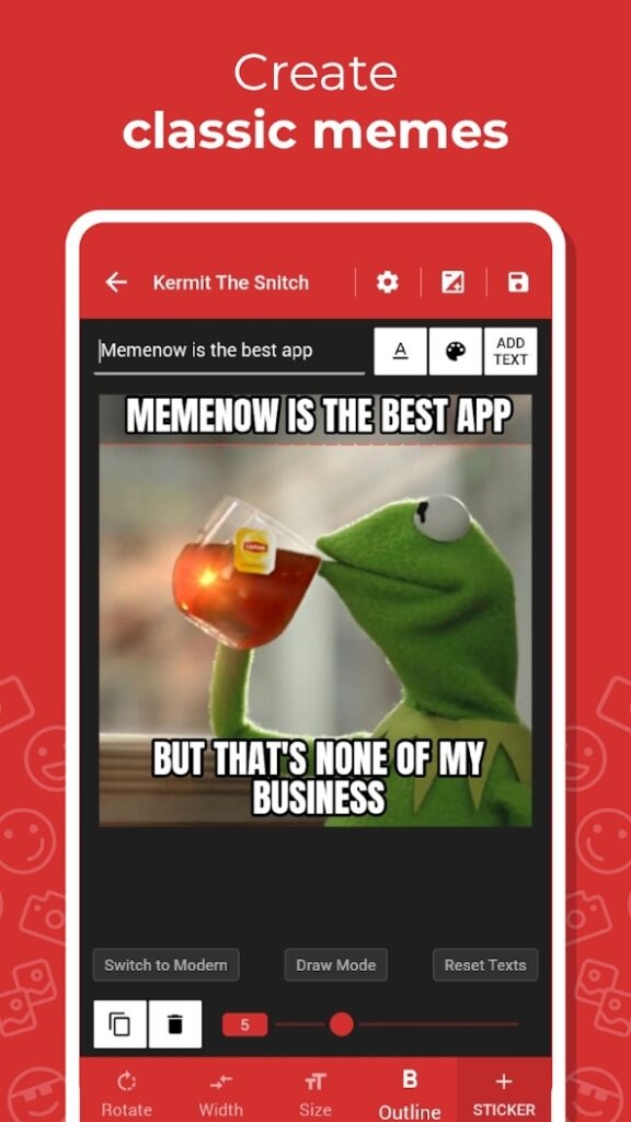 Meme Maker 例とした図